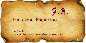 Forstner Magdolna névjegykártya
